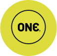 one logo with yellow background