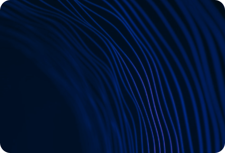 Blue abstract pattern with wavy lines on a dark background